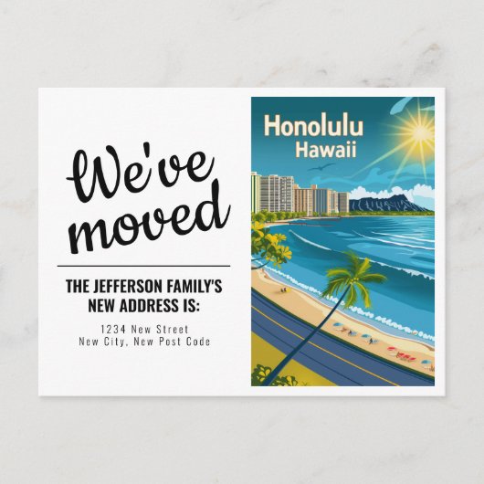 Honolulu Hawaii - kustgebied Uitzicht dat we hebb Briefkaart (Voorkant)