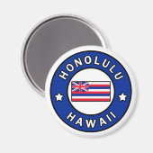 Honolulu Hawaii Magneet (Voorkant / Achterkant)