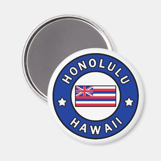Honolulu Hawaii Magneet (Voorkant / Achterkant)