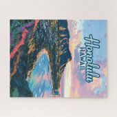 Honolulu Hawaii Oahu Waikiki Beach Diamondhead Legpuzzel (Horizontaal)