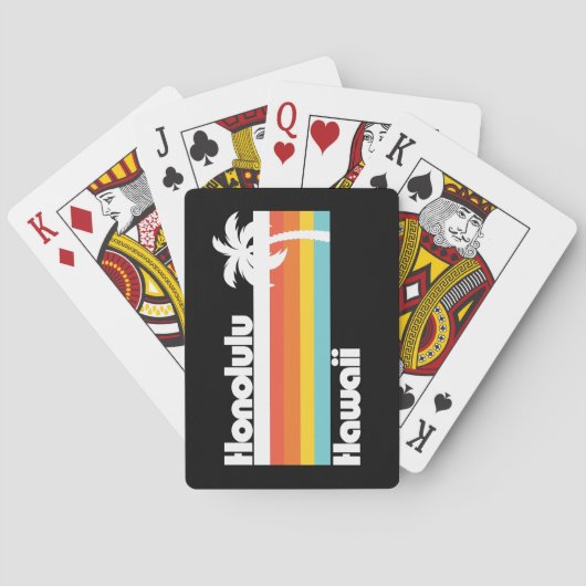  Honolulu Hawaii Pokerkaarten (Achterkant)