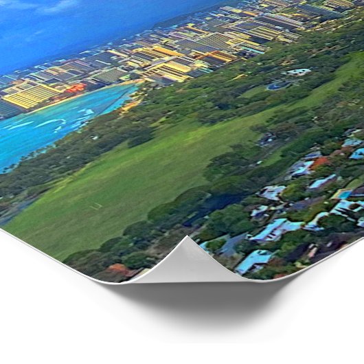 Honolulu, Hawaii Skyline #1 Poster (Coin)