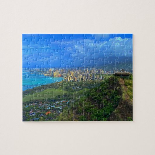 Honolulu, Hawaii Skyline #1 puzzel (Horizontaal)
