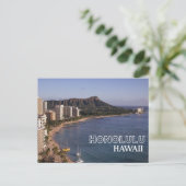 Honolulu, Hawaii Travel Briefkaart (Staand voorkant)