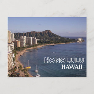 Honolulu, Hawaii Travel Briefkaart