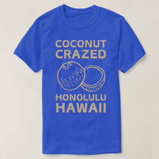 Honolulu Hawaii TShirt de noix de coco râpé (Design devant)
