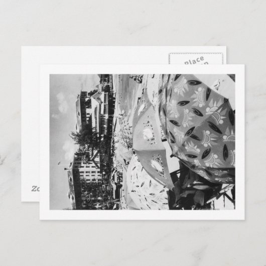 Honolulu, Hawaii - Uitzicht van Waikiki Beach Briefkaart (Voorkant / Achterkant)