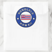 Honolulu Hawaii Vierkante Sticker (Tas)