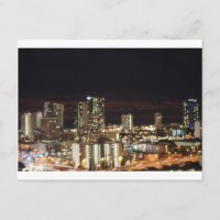 Honolulu Night Skyline