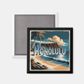 Honolulu O’aho Hawaii Magneet (Voorkant / Achterkant)