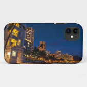 Honolulu, Oahu, Hawaii. Nachtblootstelling Case-Mate iPhone Case (Achterkant (horizontaal))
