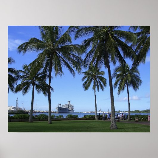 Honolulu Pearl Harbour Hawaii Poster (Voorkant)