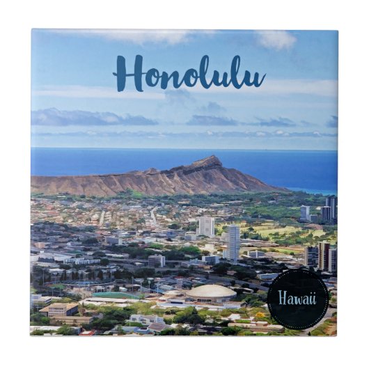 Honolulu reizen tegeltje (Voorkant)