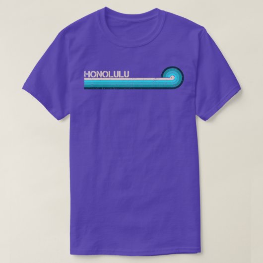 Honolulu Retro Stripes TShirt (Design devant)