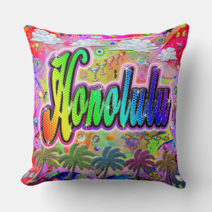 Honolulu Vista Express-hoofdkussen Kussen