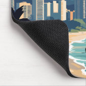 Honolulu Waikiki Beach Hawaii Panorama Uitzicht Be Muismat (Hoek)