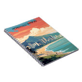 Honolulu Waikiki Beach Hawaii Panorama Uitzicht Be Notitieboek (Rechterzijde)