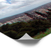 Honolulu Waikiki Diamond 3D Anaglyph Panorama Poster (Hoek)
