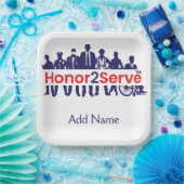 Honor2Serve Papieren Bordje (Feest)