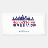 Honor2Serve Spandoek (Horizontaal)