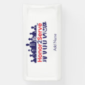 Honor2Serve Spandoek (Verticaal)