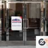 Honor2Serve-vensterkoppeling Raamsticker (Kantoordeur)