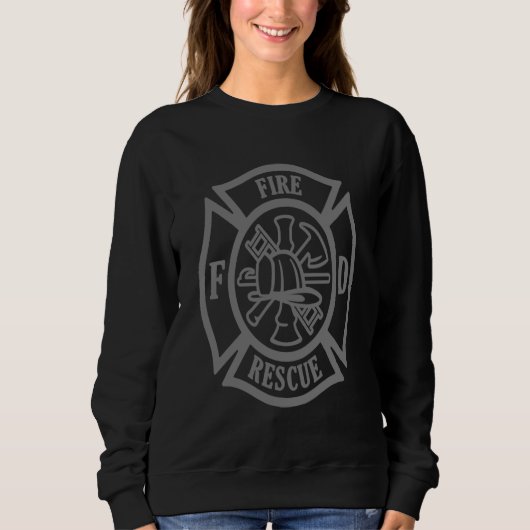 Honor and Courage Firefighter Fire Dept Fire Truck Trui (Voorkant)