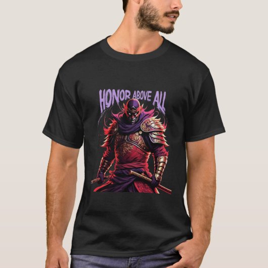 Honor Au-Dessus De Tous T-Shirt - Anime Samurai Gu (Devant)