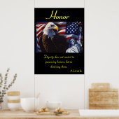 Honor Brult met ongeëvenaarde ontembare kracht Poster (Keuken)