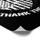 Honor de allen bedankt het levende hart D Poster (Hoek)