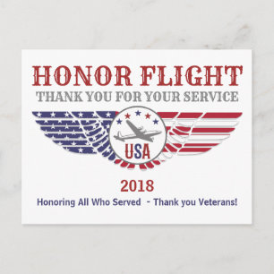 Honor Flight Dank u voor uw service Kaarten