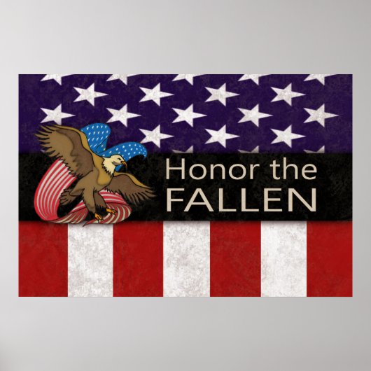 Honor het Gestallen leger Poster (Voorkant)