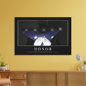 Honor: Inspirerend prijsopgave Canvas Afdruk (Insitu (Woonkamer))