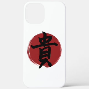 Honor Kanji Symbol Japanse kalligrafie iPhone 12 Pro Max Hoesje