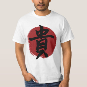 Honor Kanji Symbol Japanse kalligrafie T-shirt