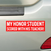 Honor Student Bumpersticker (Op auto)