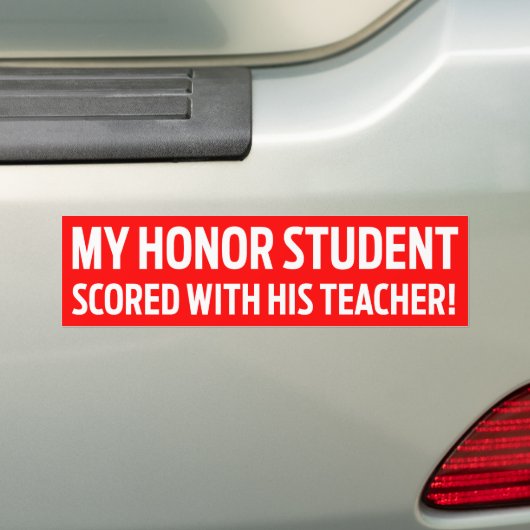 Honor Student Bumpersticker (Op auto)