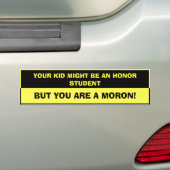 Honor Student Bumpersticker (Op auto)