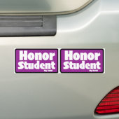 Honor Student "mijn kont" Print Novelty X2 Bumpersticker (Op auto)