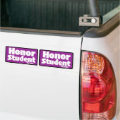 Honor Student "mijn kont" Print Novelty X2 Bumpersticker (Op Truck)