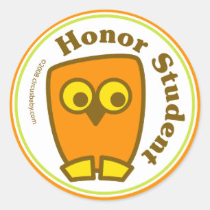 Honor Student Ronde Sticker
