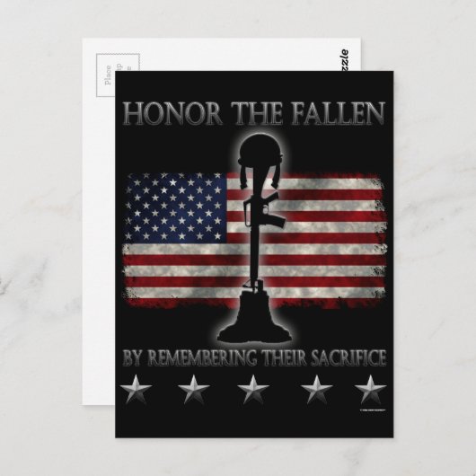 Honor The Fallen Briefkaart (Voorkant / Achterkant)