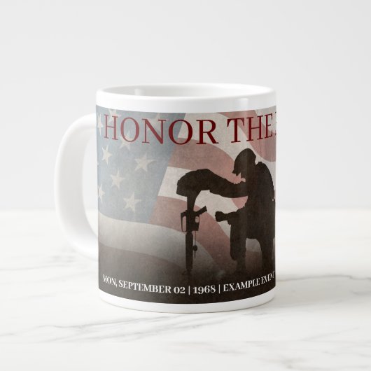 Honor The Fallen Extra Grote Beker (Voorkant links)