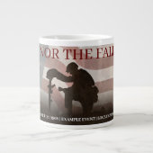 Honor The Fallen Extra Grote Beker (Voorkant)
