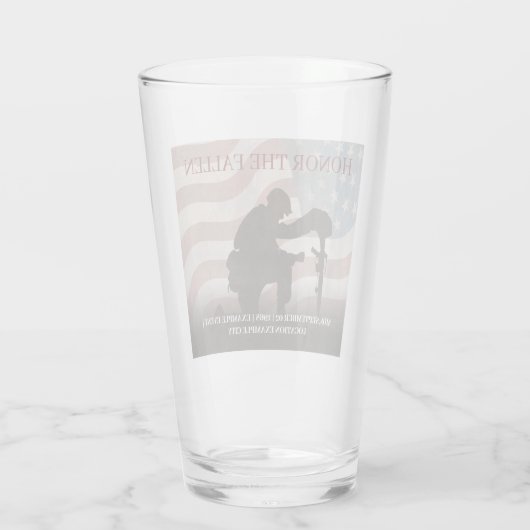 Honor The Fallen Glas (Achterkant)