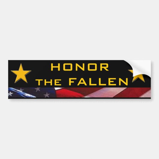 Honor the Fallen Heroes Bumpersticker (Voorkant)