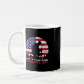Honor the Fallen Heroes Memorial Day US Flag Manne Koffiemok (Links)