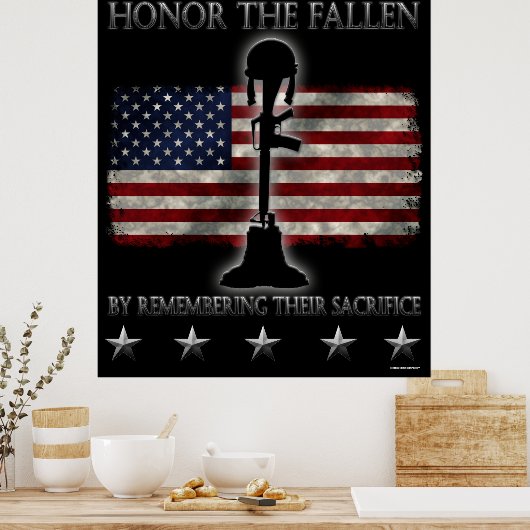 Honor The Fallen Poster (Keuken)