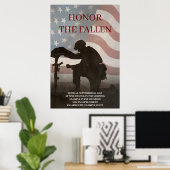 Honor The Fallen Poster (Thuiskantoor)