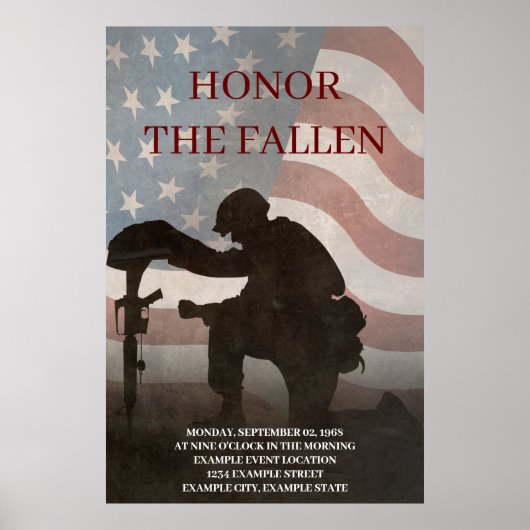 Honor The Fallen Poster (Voorkant)